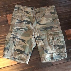 Men’s American Eagle Camo Cargo Shorts SZ 28 LN